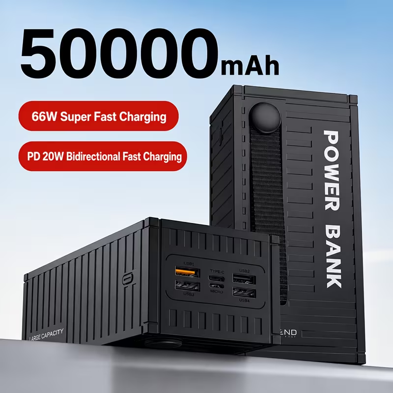 50,000mAh 66W Power Bank with LCD Display