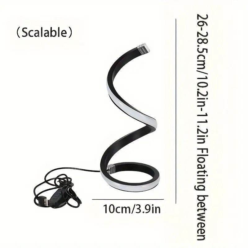 Dimmable Spiral LED Table Lamp image 4
