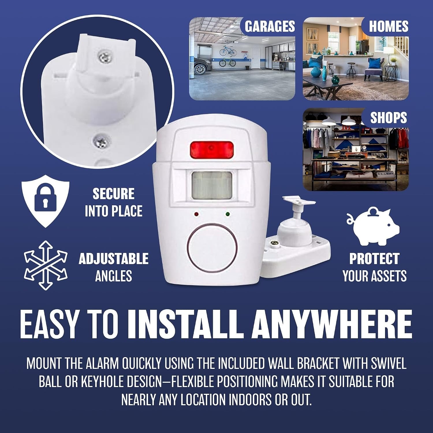 Motion Sensor Alarm with 2 Remote Controls image 3