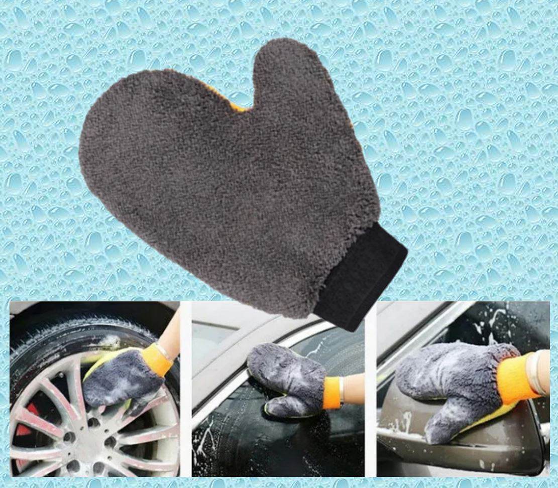 Soft Microfiber Car Cleaning Glove image 3
