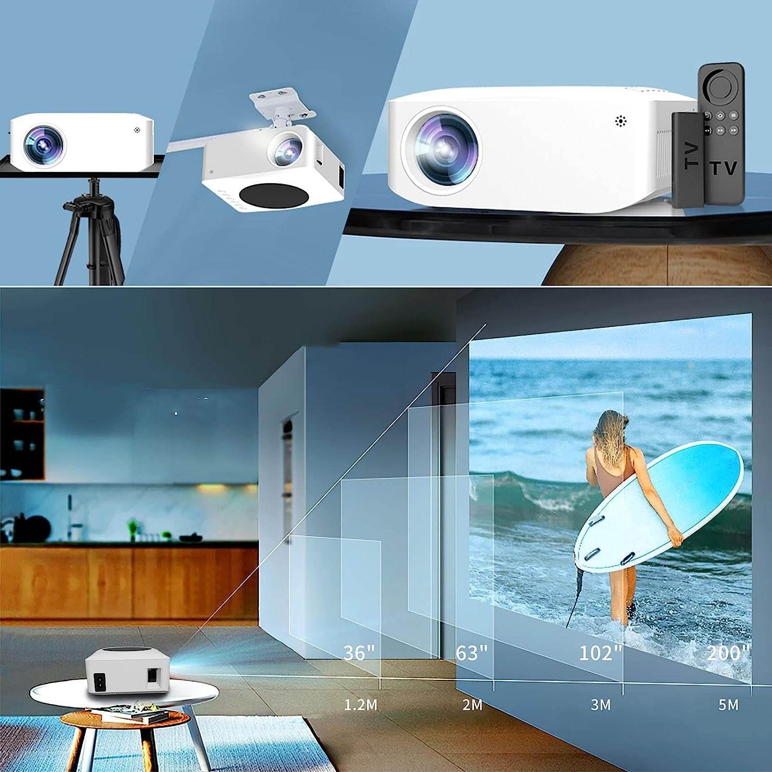 HD Outdoor Theater Projector image 4