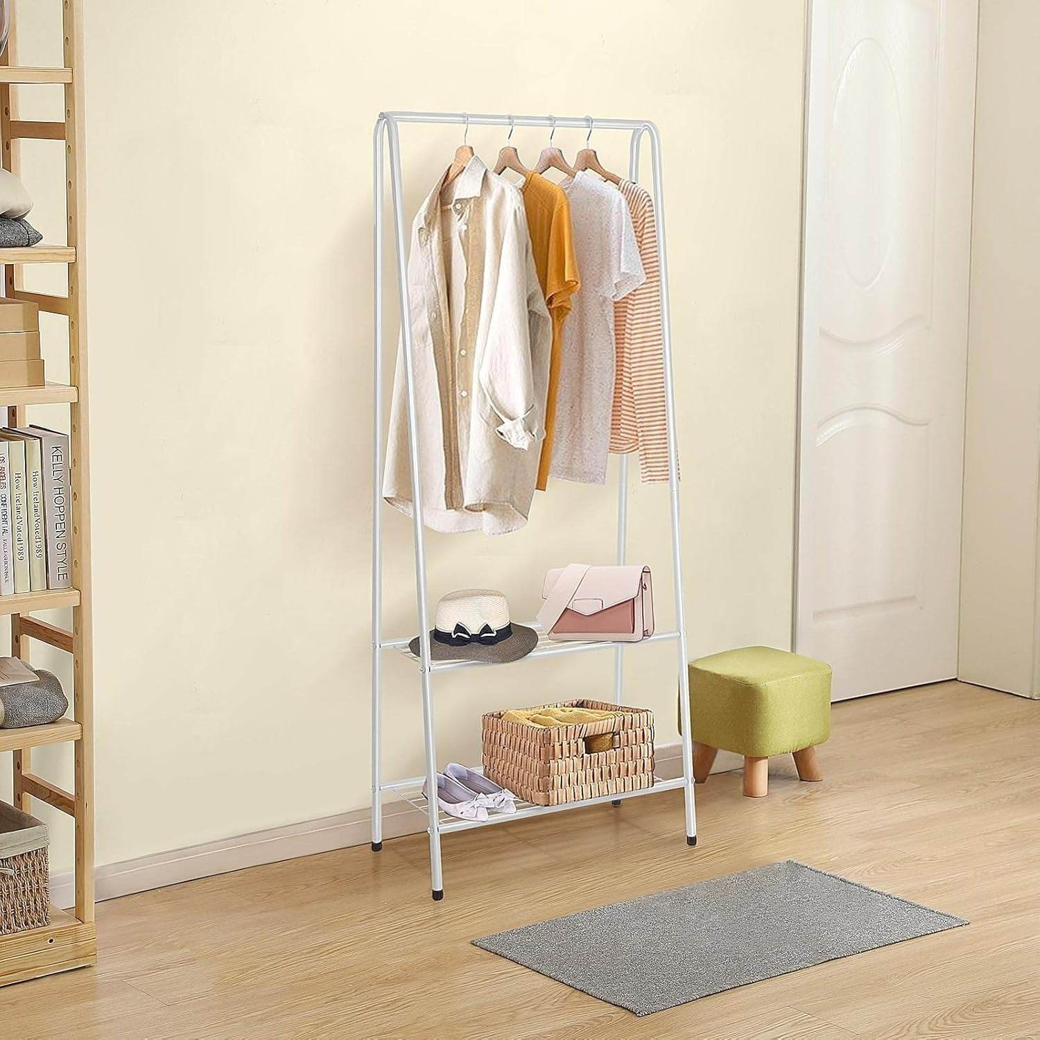 Clothes Rail With Two Shelves image 3