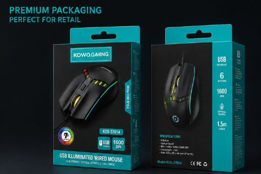 USB Illuminated Wired Mouse with RGB Lighting image 5