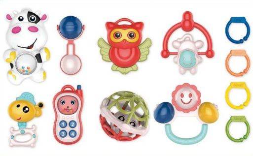 Toy Rattle Set for Teething Babies (8 pcs) image 3