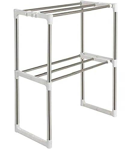 Expandable Microwave Oven Organiser Shelves (2 Tier) image 7