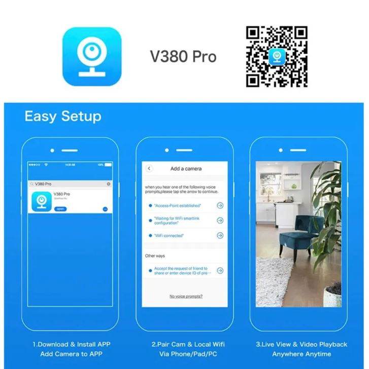WIFI Outdoor Security Camera (V380 Pro App) image 8