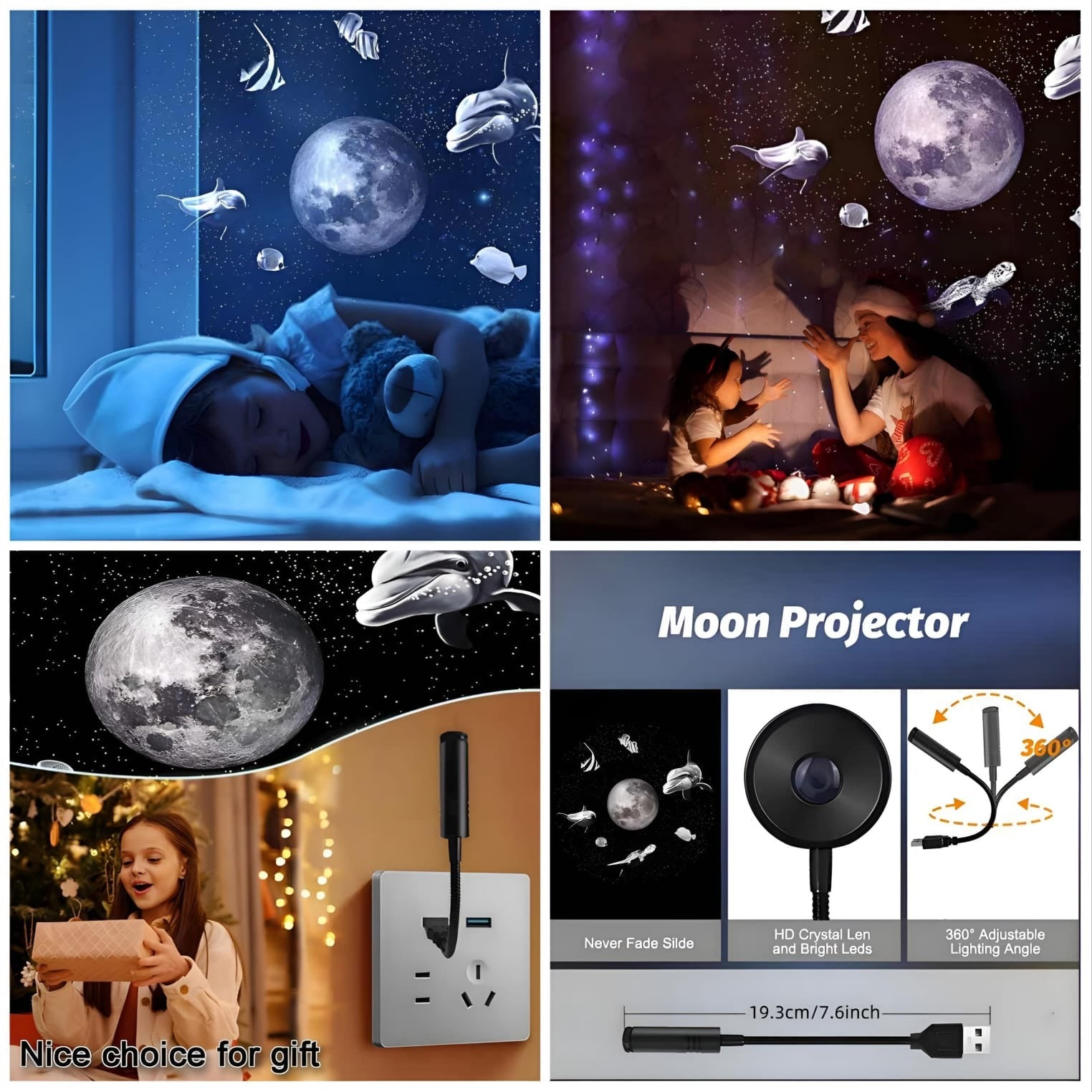 Moon Projector Night Light image 2