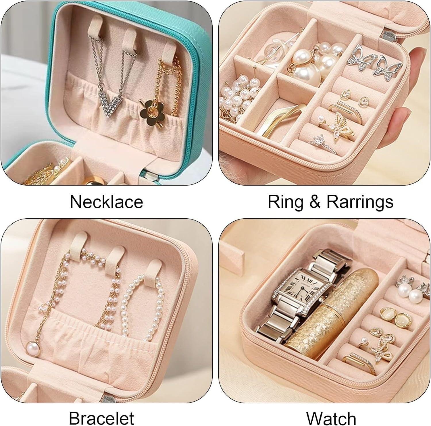 Travel Jewellery Organiser Storage Case image 4