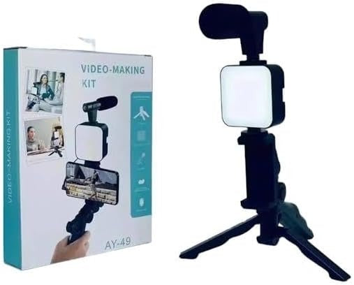 Video-Making Kit with Microphone, LED Light and Tripod image 4