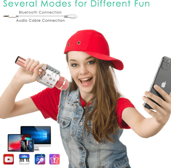 5in1 Wireless Karaoke Microphone image 2