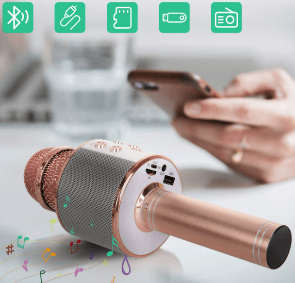 5in1 Wireless Karaoke Microphone image 3