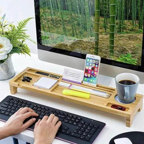 Laptop Monitor Riser and Desk Organiser image 3