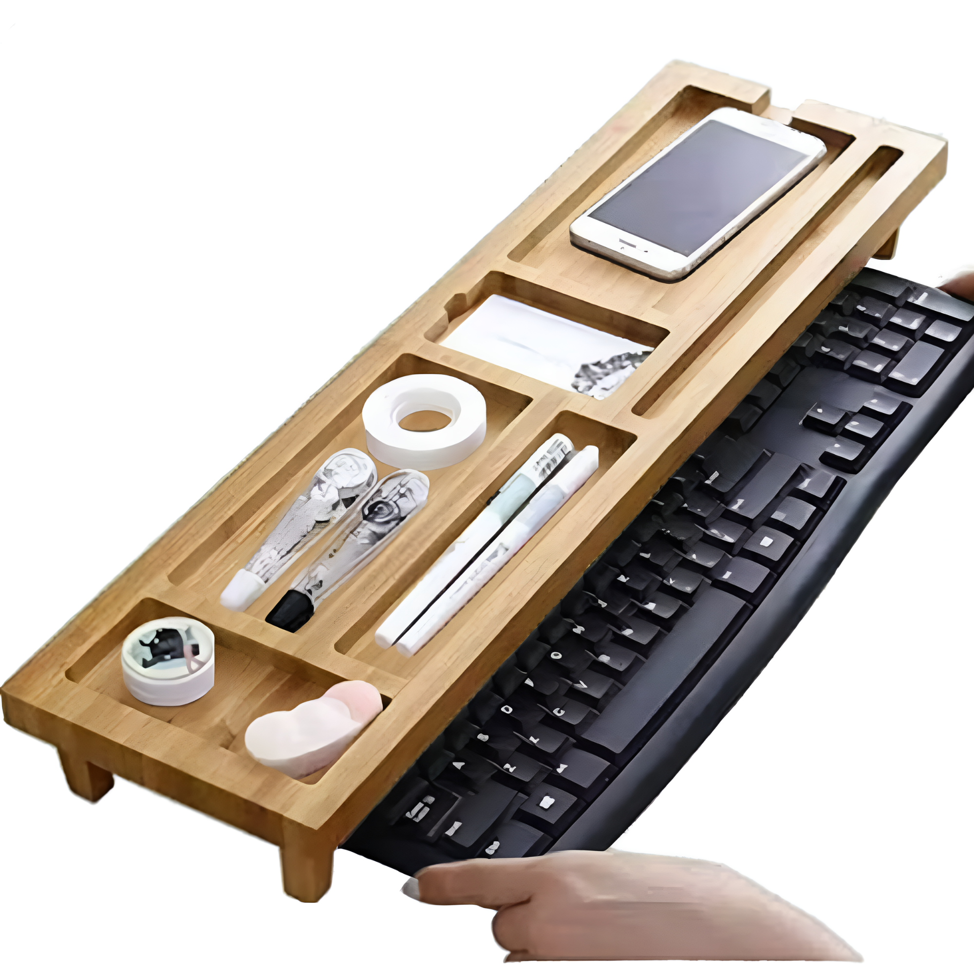 Laptop Monitor Riser and Desk Organiser image 4