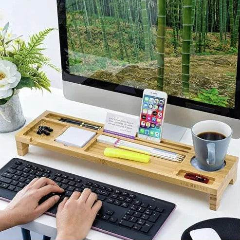 Laptop Monitor Riser and Desk Organiser image 5