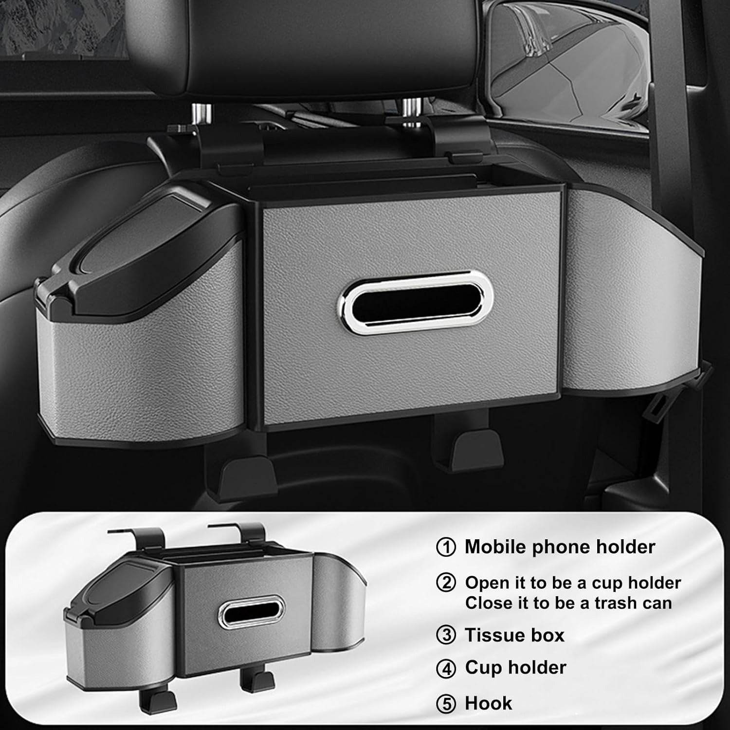 Multipurpose Car Accessory Backseat Organiser image 8