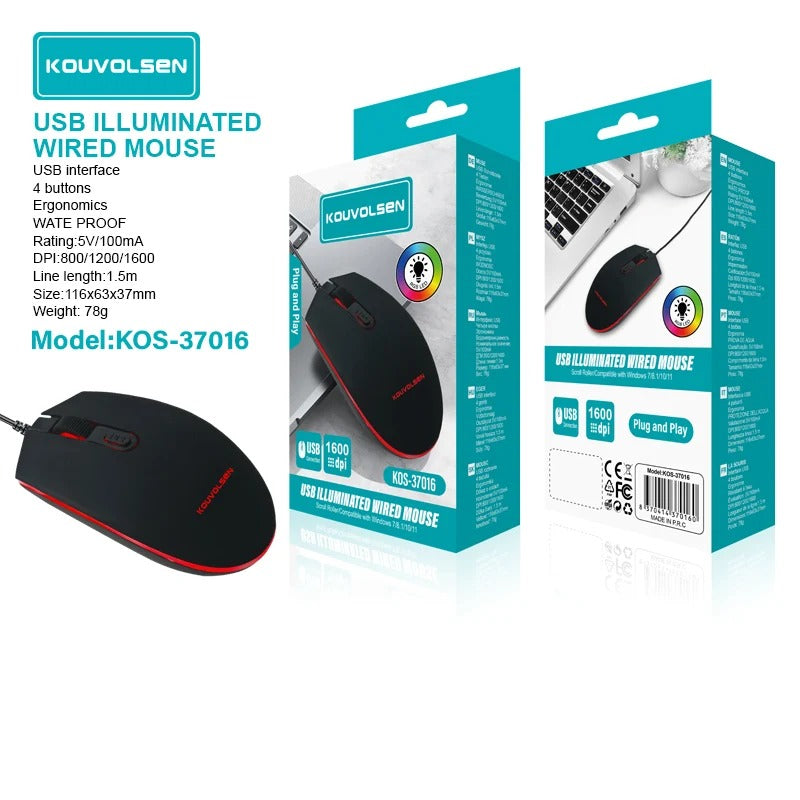 USB Illuminated Wired Mouse image 6