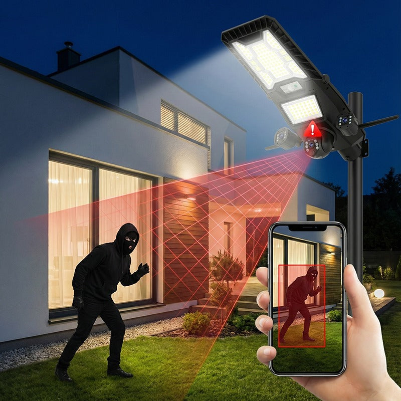 AI Solar Camera with Dual Lens and Light - 4K WiFi Security System image 2