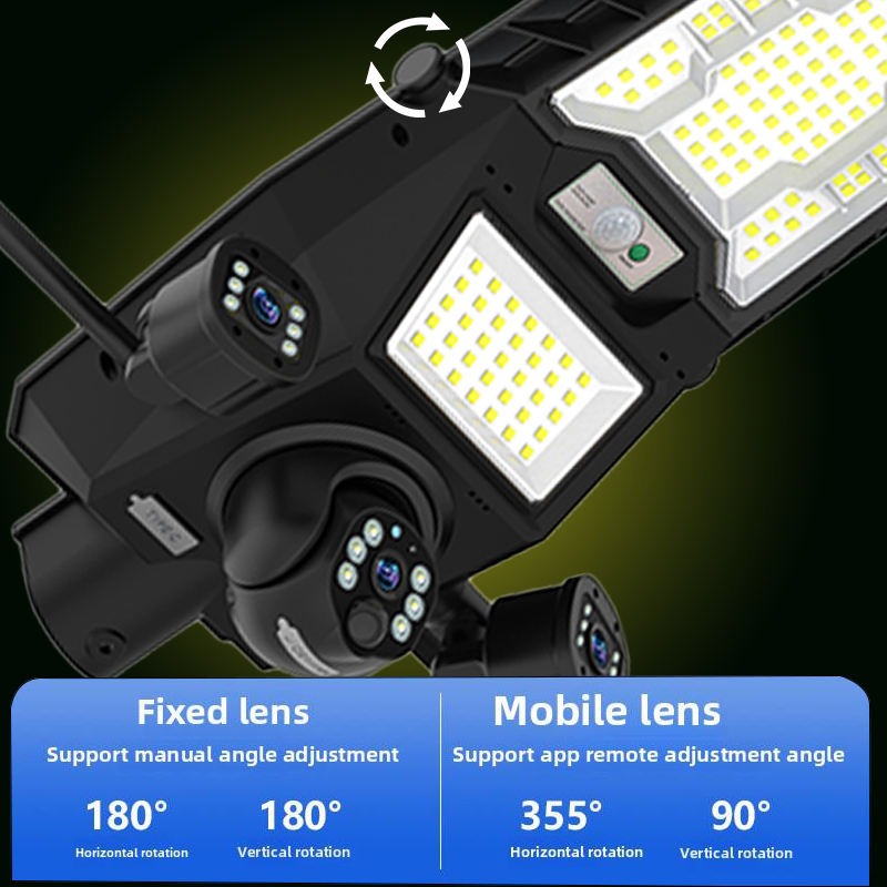 AI Solar Camera with Dual Lens and Light - 4K WiFi Security System image 4
