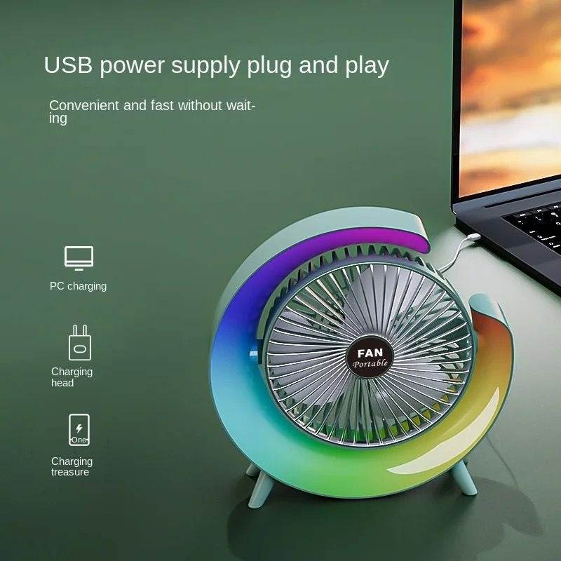 Colourful Desktop USB Mini Fan image 3