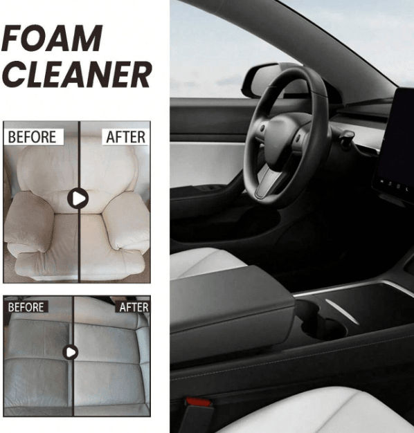 Leather Interior Cleaning And Renovation Foam (120ml) image 2