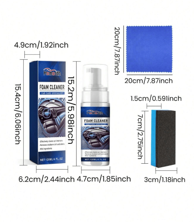 Leather Interior Cleaning And Renovation Foam (120ml) image 4