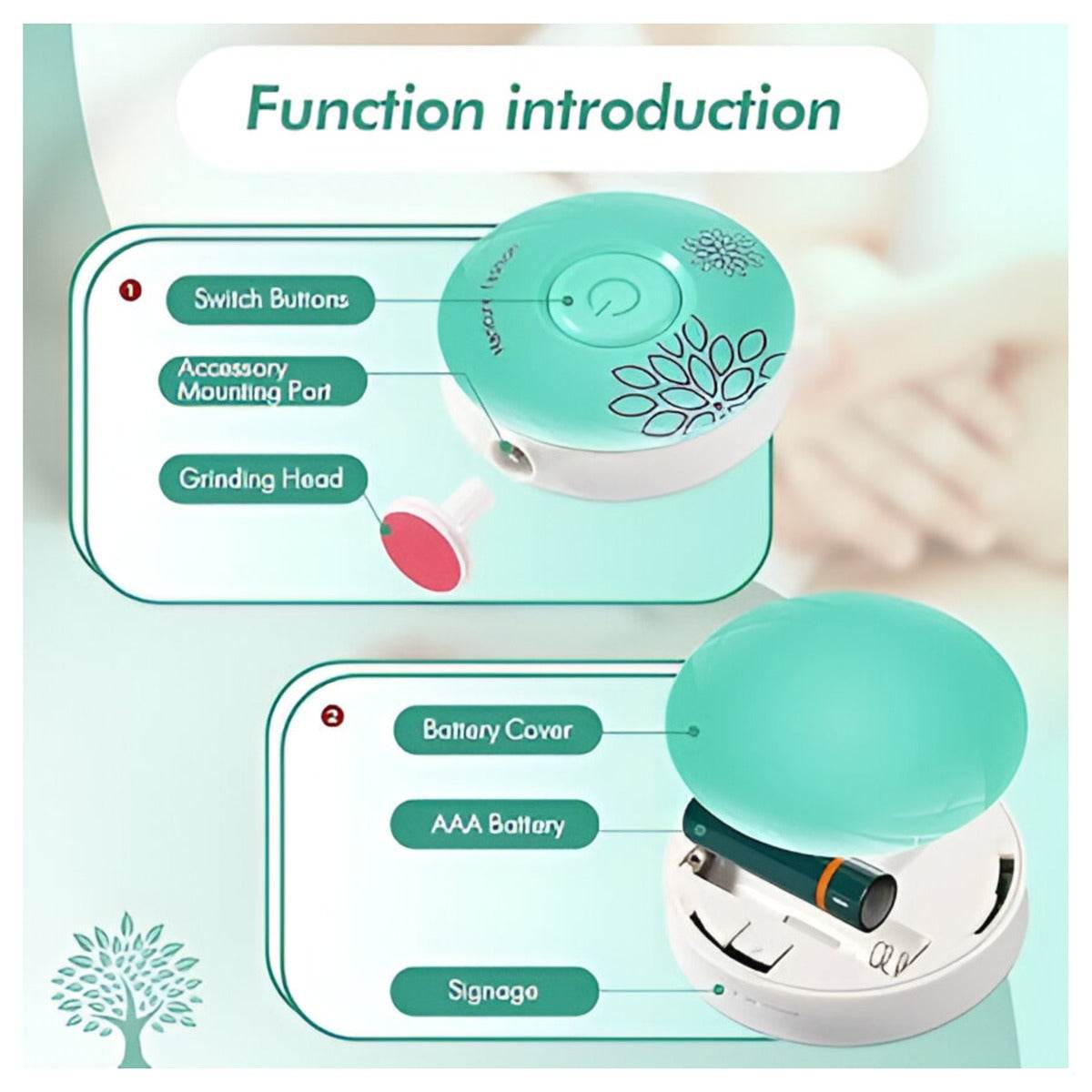 Electric Baby Nail File (Battery Operated) image 8