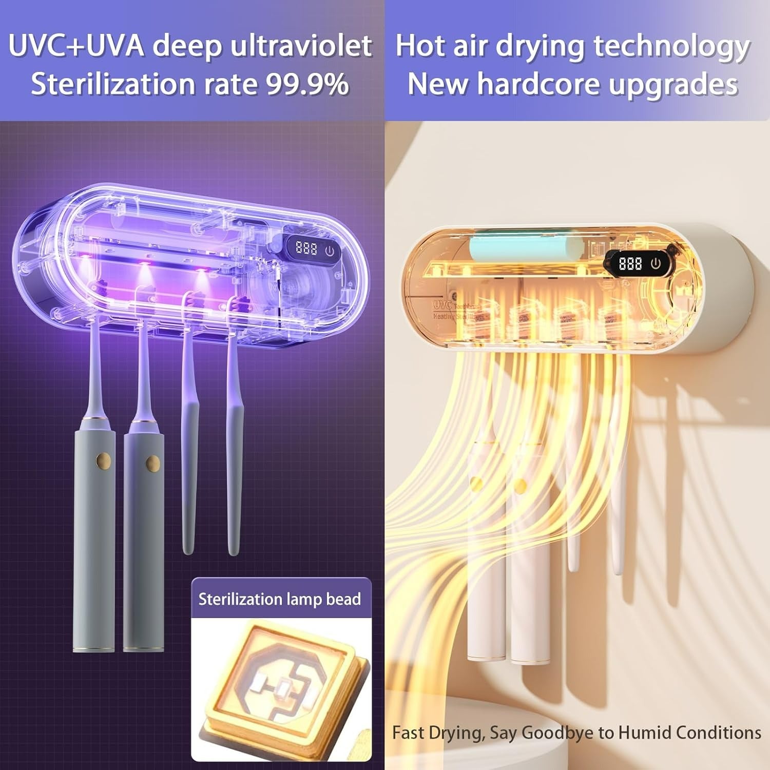 Intelligent Sterilization Toothbrush Holder image 4