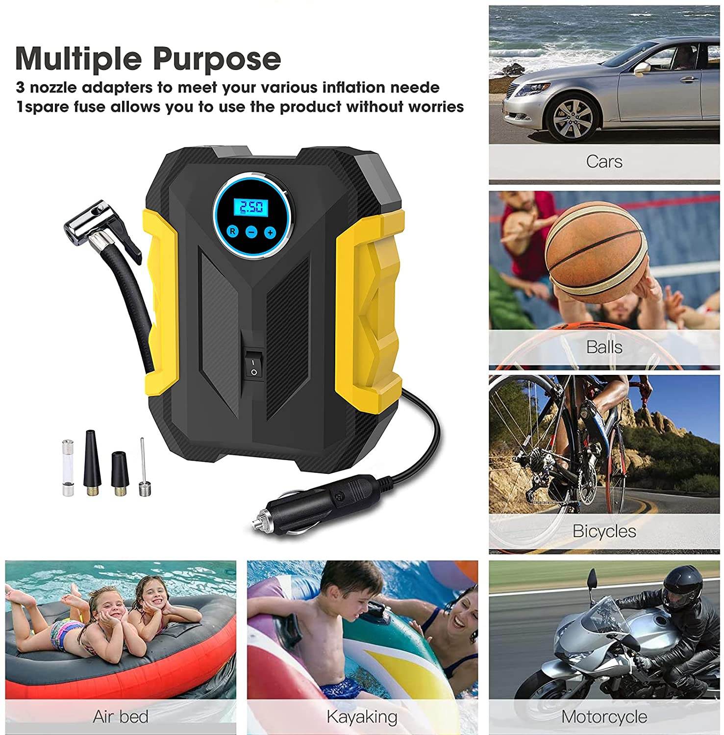 Digital Air Compressor (DC 12V) image 4